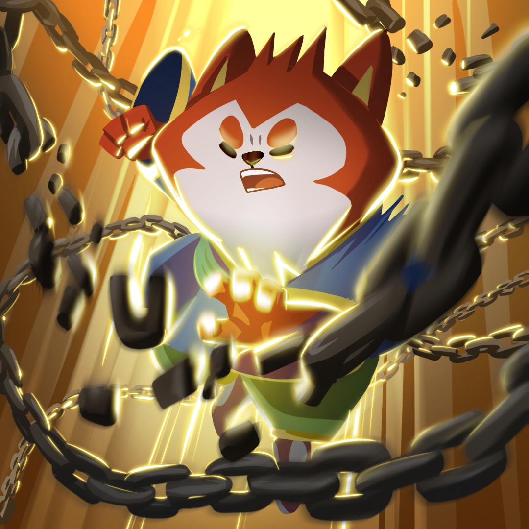 Zhao breaking free from chains
